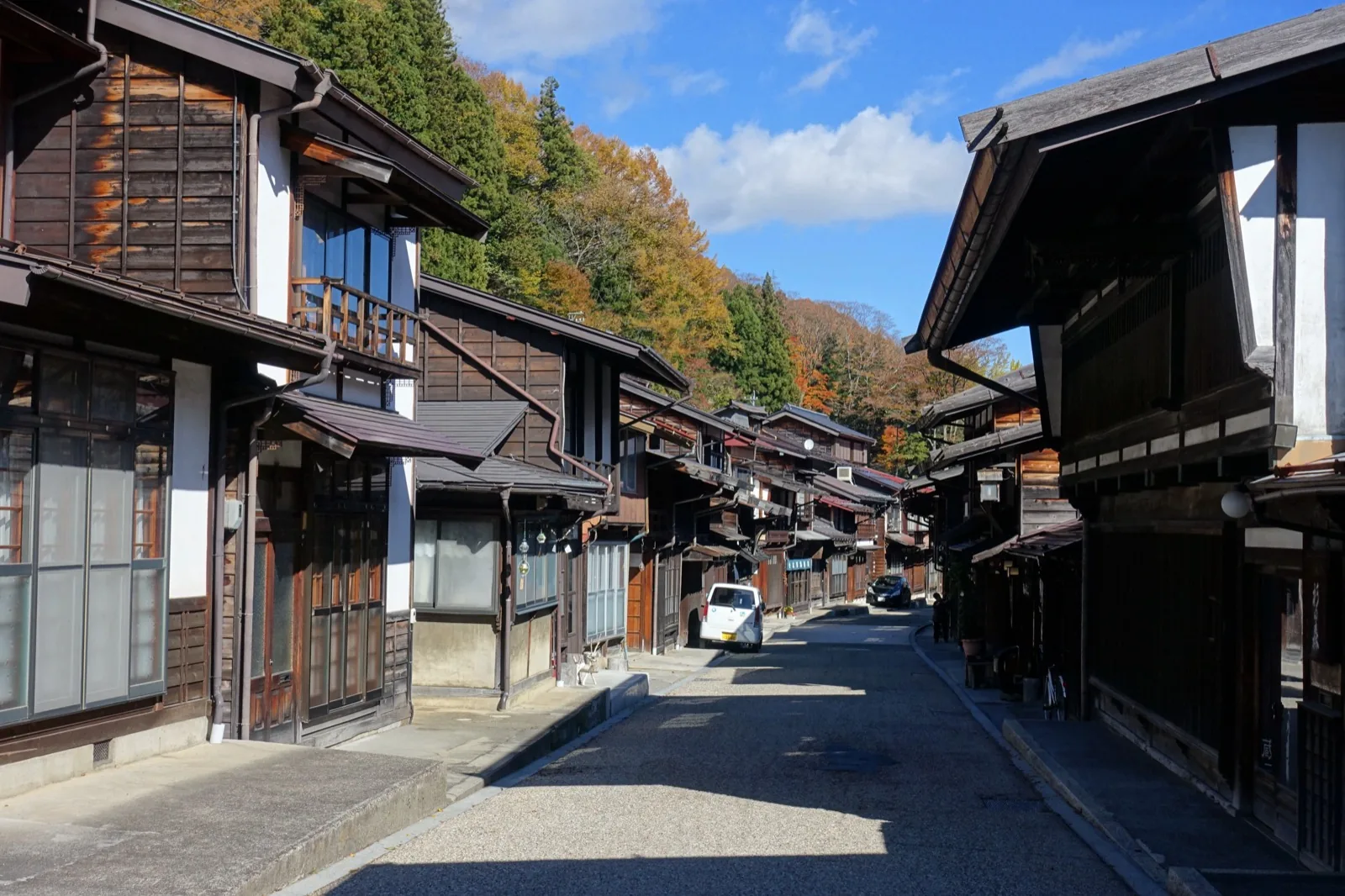 奈良井宿の街並み